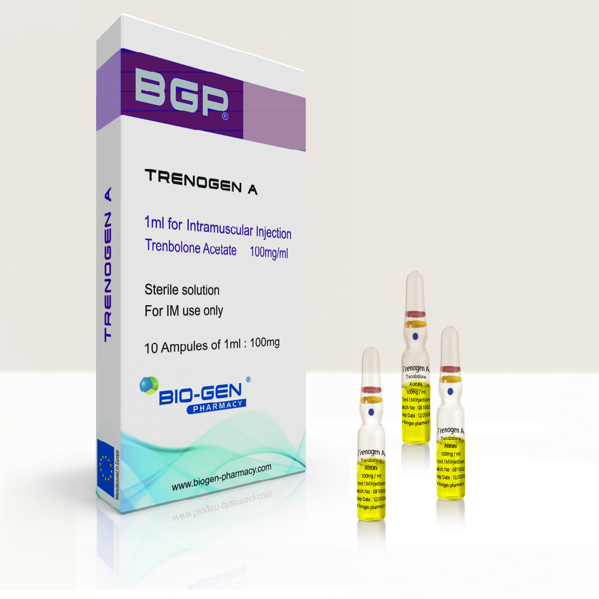 استروئید تزریقی ترنبولون استات بایوژن